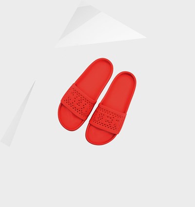 Red Hunter Original Lightweight Moulded Women's Slides | 865QMYOCW