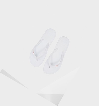 White Hunter Original Men's Flip Flops | 382VSHTKJ