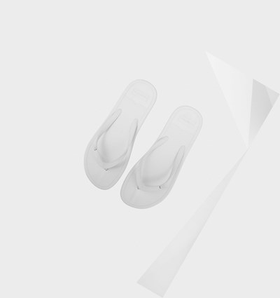 White Hunter Original Women's Flip Flops | 937CINTJR