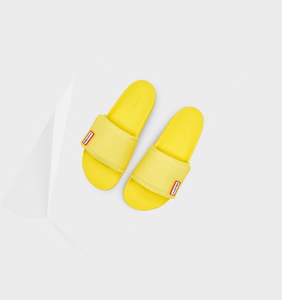 Yellow Hunter Original Adjustable Women's Slides | 609YQMZKU