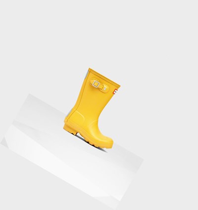 Yellow Hunter Original Big Kids' Rain Boots | 387ERFTKM