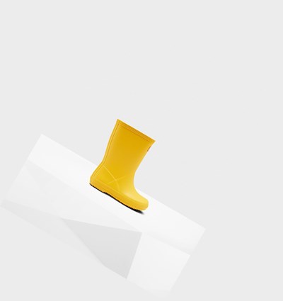 Yellow Hunter Original First Classic Kids' Rain Boots | 473UITAVH